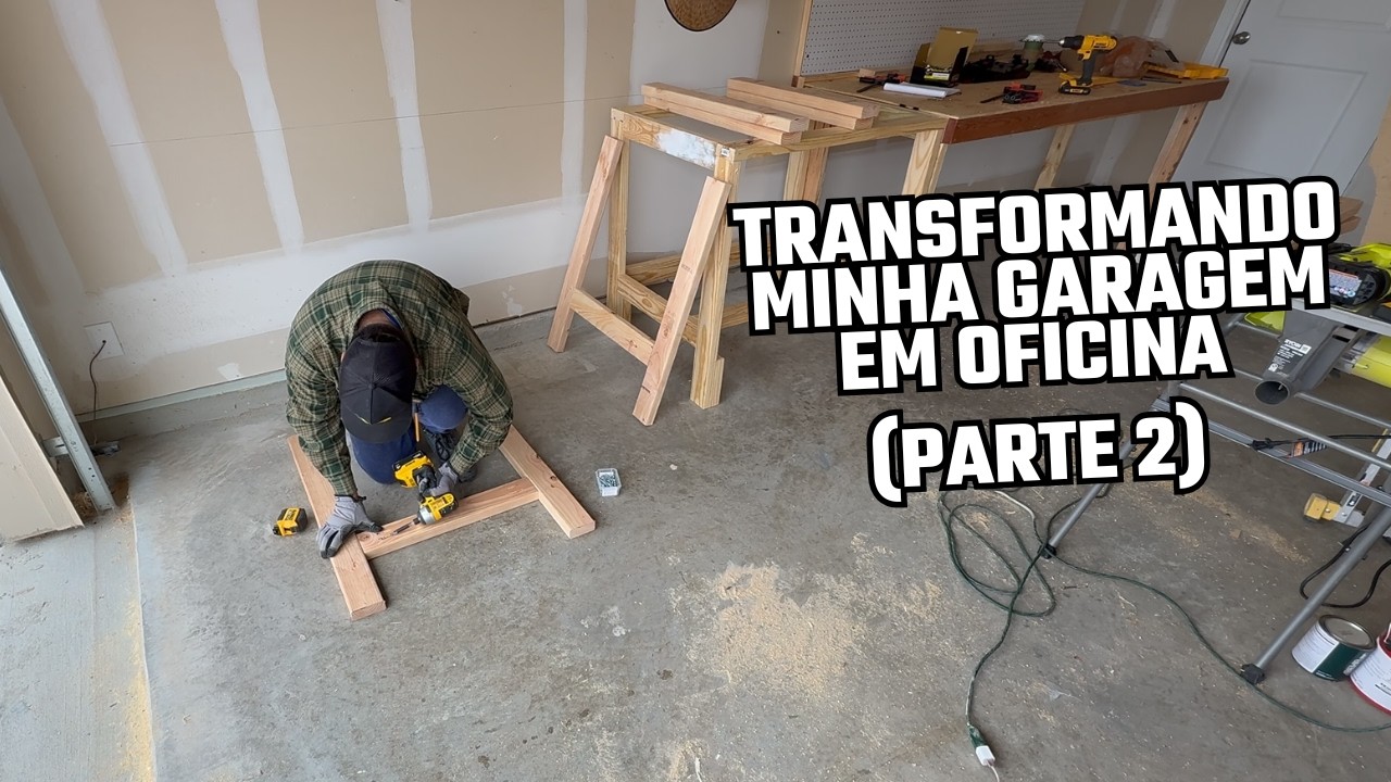 Transformando minha garagem em oficina Parte 2