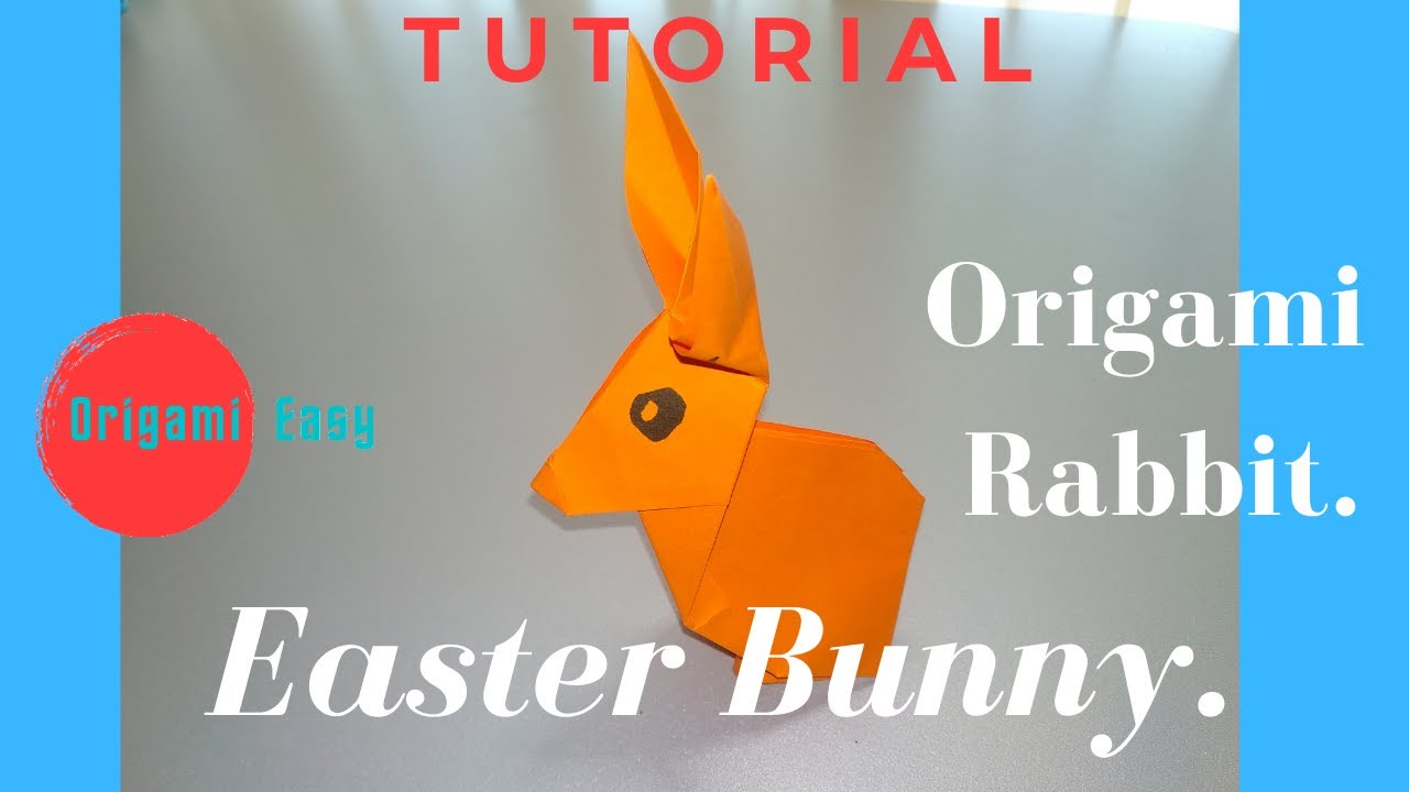 Paper Easter Bunny. How easy it is to fold the Paper Rabbit. Origami ...