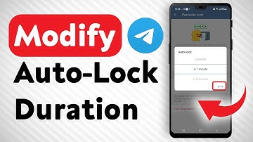 How To Modify Auto lock Duration In Telegram Passcode lock