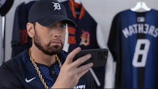 Eminem Makes Surprise Appearance for Tigers’ City Connect Jersey Drop