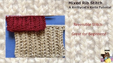 Mixed Rib Stitch: a Knittycat