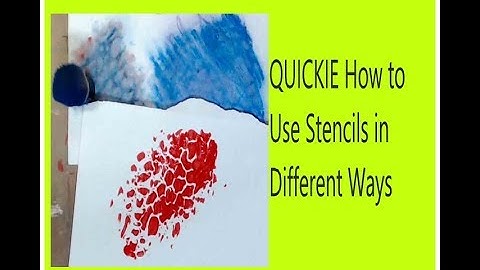 QUICKIE How to Use Stencils in Different Ways #mixedmediaart #mixedmediaarttutorials #tutorials