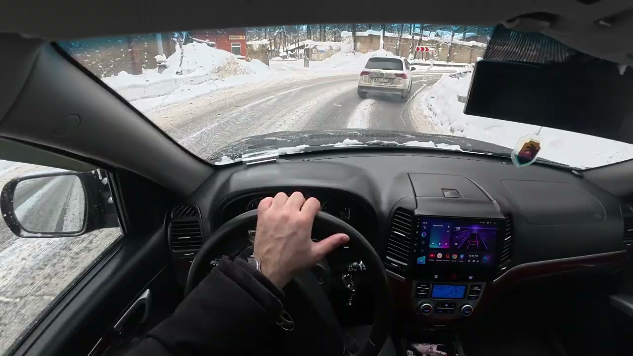 2008 Hyundai Santa Fe POV test drive 🥶 snow winter 