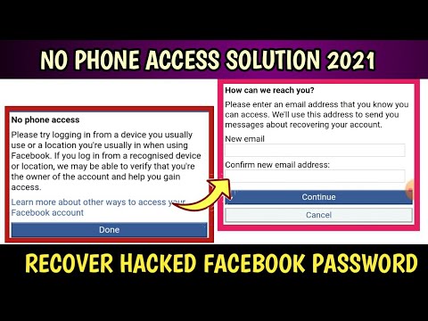 Facebook Password Recovery Without Email Or Phone Number 2021 | No Phone Access | No Email Access