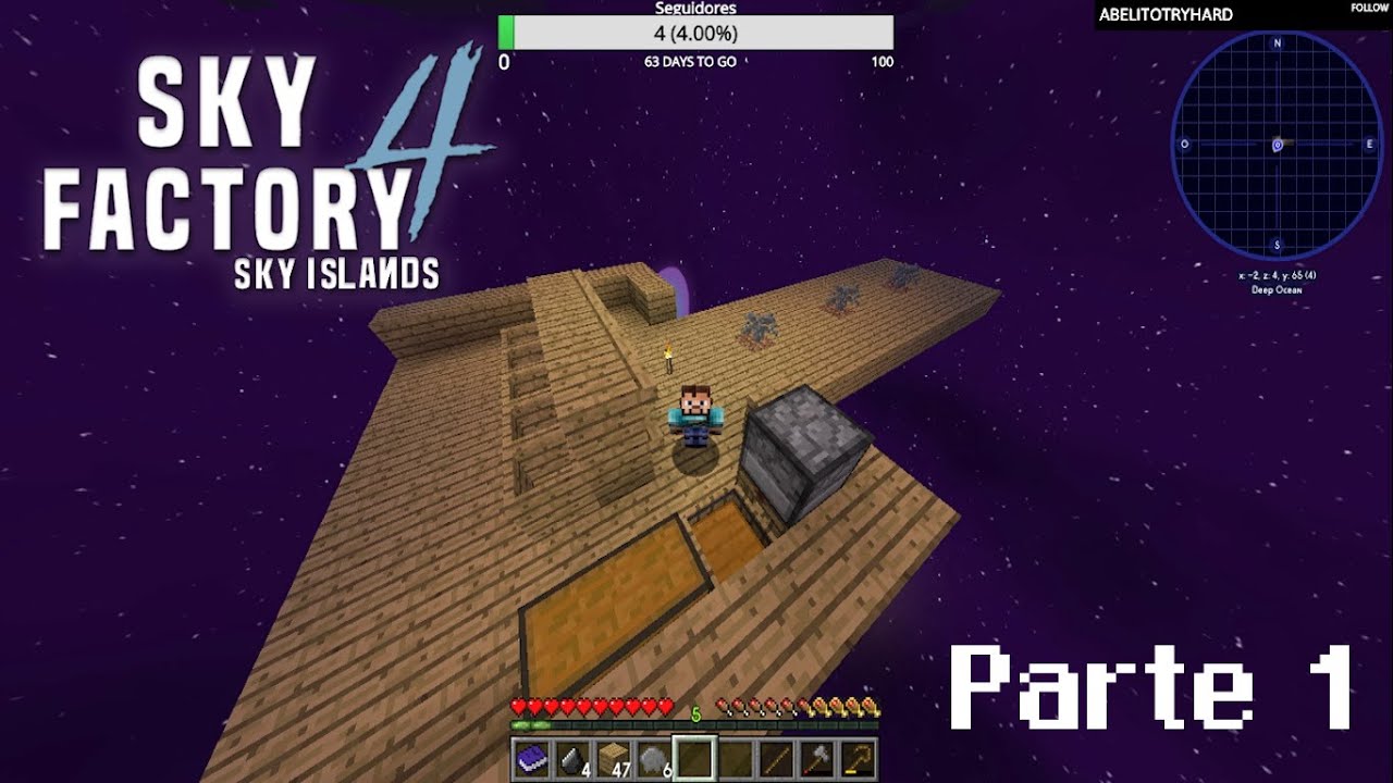 Minecraft modpack Sky Factory 4 - Parte 1 (Edad de madera) - YouTube