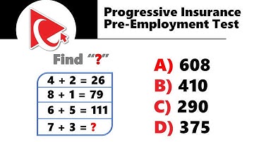 How to Pass PROGRESSIVE INSURANCE HIRING ASSESSMENT TEST - Questions and Answers with Solutions