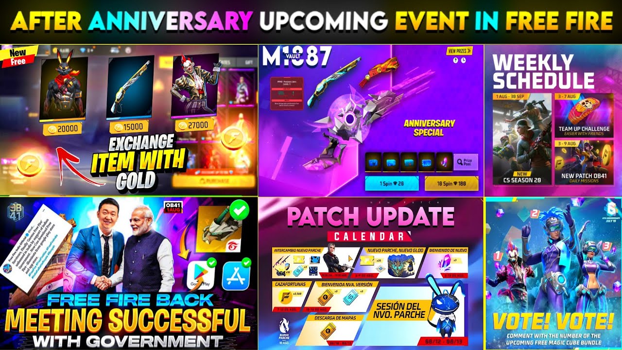 UPCOMING EVENT IN FREE FIRE 2023 | FF TODAY NEW EVENT | PATCH UPDATE EVENT FF
