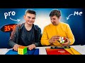 Professional speedcuber vs noob can i win this competition