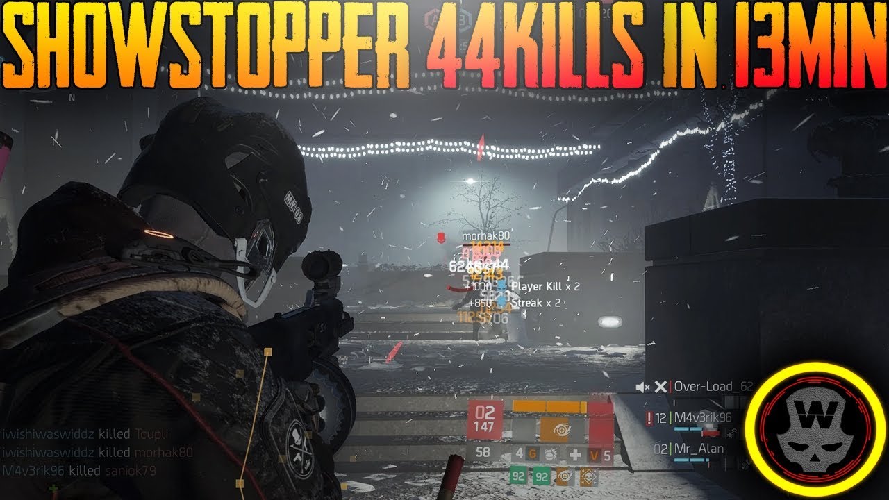 SHOWSTOPPER 44kills in 13min Last Stand gameplay (The Division 1.8)