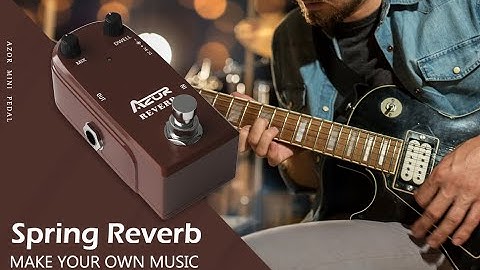 AZOR  AP311 Spring Reverb Guitar Effect Pedal True Bypass Aluminium-alloy case