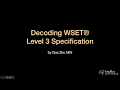 Decoding the WSET Level 3 Award in Wines Specification