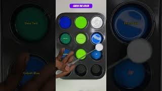 Generate 9 random colors from 3 colors Blue Green and White #colormixing #satisfying