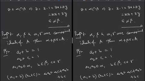 Commutative Algebra Lecture 3: Chinese Remainder Theorem and Prime Avoidance Lemma