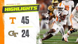 HIGHLIGHTS: No. 18 Vols 45, Georgia Tech 24 (Sep. 12, 2026)