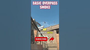 BASIC OVERPASS SMOKE 🔥 |  #cs2 #counterstrike#shorts