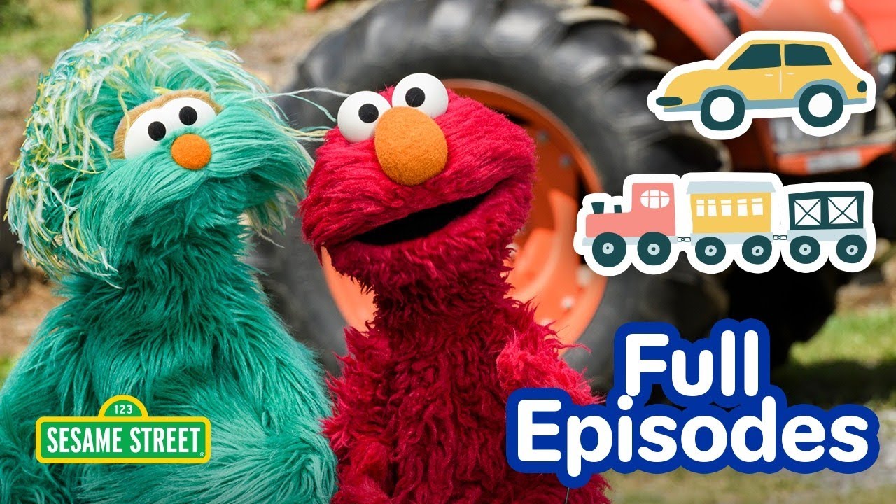 FOUR Sesame Street Full Episodes | Tractors, Submarines, Planes, and MORE with Elmo & Friends!🛻🛩️