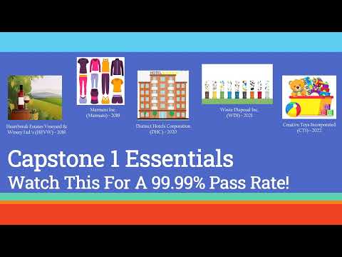 Capstone 1 Essentials - Watch This For A 99.99% PASS Rate!