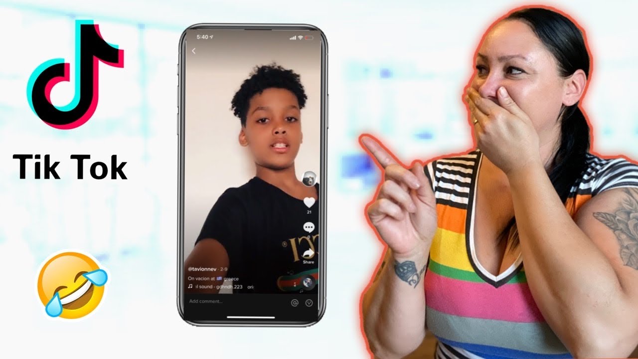 REACTING TO 10 YEAR OLD SON’S TIKTOKS ***FUNNY*** YouTube