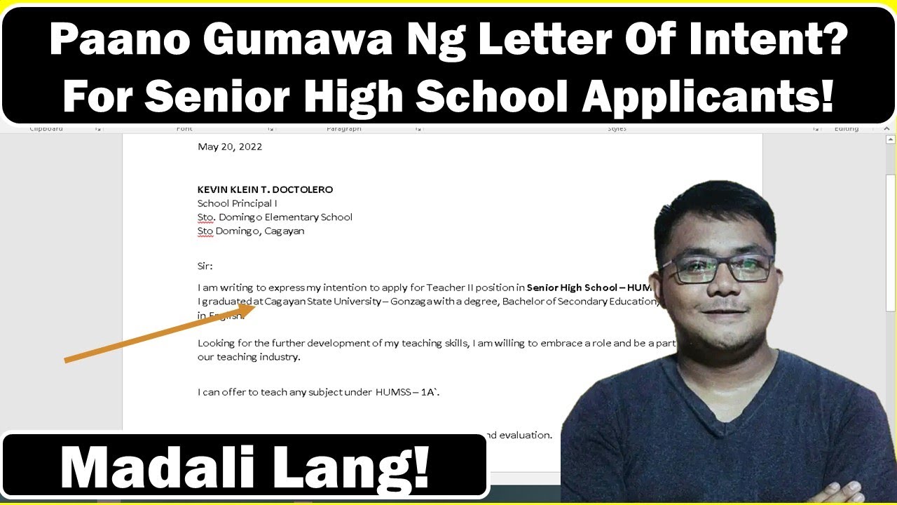 Sample Intent Letter For Senior High School Teacher Applicants sample-intent-letter-for-senior-high-school-teacher-applicants