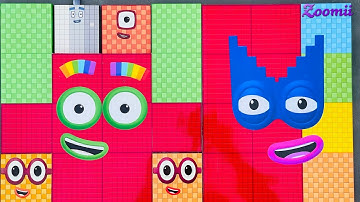 Looking for Numberblocks Puzzle Tetris NEW 1400vs1500 Space ASMR   Numberblocks Satisfying Video #87