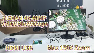 How to Install YIZHAN Microscope Folding stand 4K 48MP 150X Zoom？