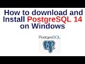 57. PostgreSQL DBA: How to install PostgreSQL 14 on Windows step by step