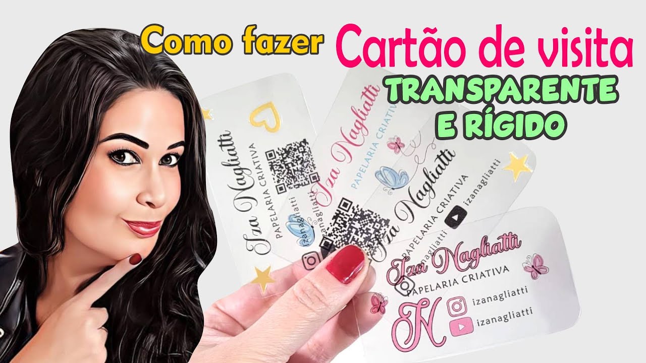 Como fazer cartão de visita transparente e rígido com impressora comum jato de tinta #280