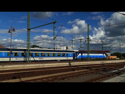 České Dráhy bei Dresden mit EuroCity Zügen