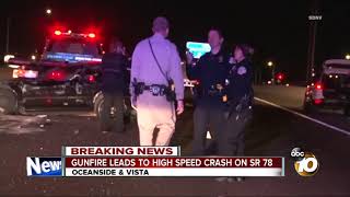 Shooting, chase leads to crash on SR-78 in Oceanside