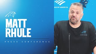 Matt Rhule speaks on player production during minicamp