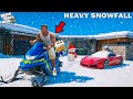 Shinchan and Franklin Survived Biggest Snow Storm in Los Santos in GTA 5