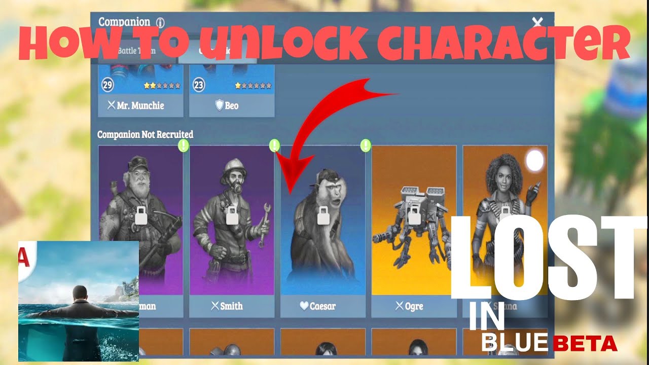 HOW TO UNLOCK ALL CHARACTERS 😌 LOST IN BLUE MOD