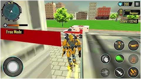 Bee Robot Car Transformation Game: Robot Car Games Android Gameplay