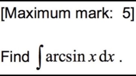 IB HL Math AA | Integration past exam question 38