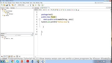 Java Programming.Tutorial no.11.How many ways can we write a java program by Khezer Mustafa in Hindi