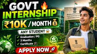 Ministry Internship 2026 🌿 ₹10K Stipend Apply Now (All Students Eligible) Moefcc