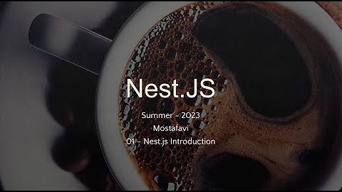 Nest.js Bootcamp - Session 1: Setting the Foundation for Our Language Translator API بوت کمپ آموزشی