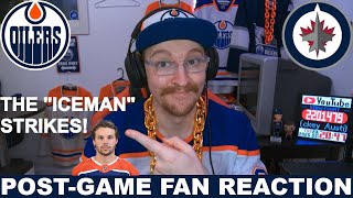The Iceman Strikes Post-Game Fan Reaction Oilers Vs Jets - Pre-Season