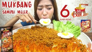 MUKBANG MIE GORENG BONCABE 6 BUNGKUS LEVEL 15 // AUTO UMBEL MELER