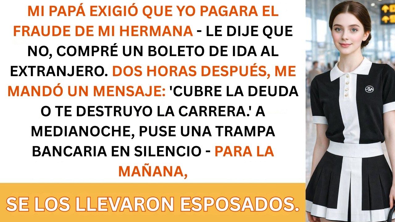 Mi Papá Exigió Que Pagara El Fraude De Mi Hermana, Le Dije Que No Y Compré Un Boleto De Ida...