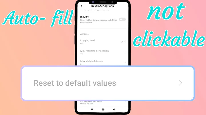 Fix reset to default values disabled Mi