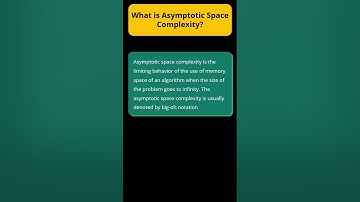 17. What is Asymptotic Space Complexity #Shorts #algorithm #datastructures