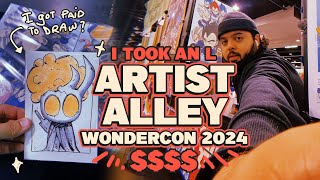 ART VLOG | WonderCon Artist Alley 2024 | I lost MONEY, my Artist alley Goals, Disney Land trip