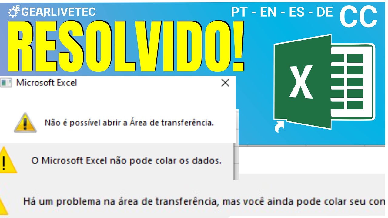 Excel clipboard problem Excel cannot open the clipboard - YouTube