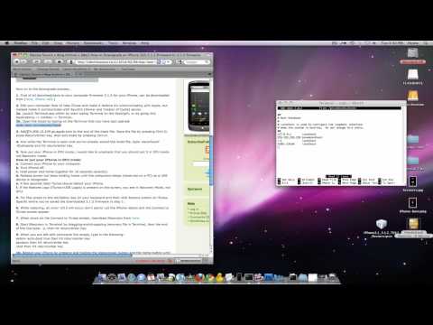 Como iPhone Downgrade e iPod touch firmware 4.0 para 3.1.3 para 3.1.2 com SHSH [Mac]