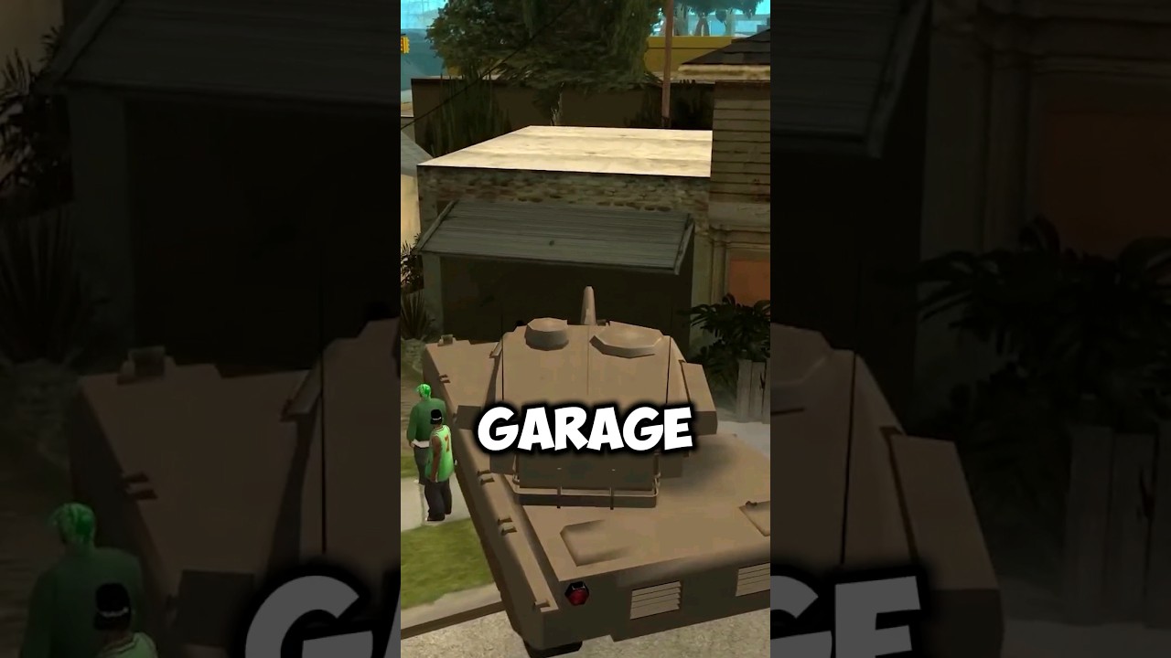 Can you store a tank in the garage in GTA games? #gta #gta4 #gta5 #gta6 #gtasanandreas #gtaonline