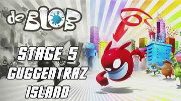 de Blob - Stage 5: Guggentraz Island (100% Objectives) Walkthrough [HD]