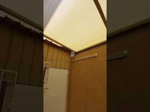مظلات قماش كوري هناجر مستودعات مظلات سواتر برجولات ديكورات معدنيه