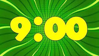 [ 9:00 ] Green Comic Book Countdown Timer
