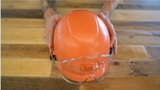 How to Install Skullerz® 8991 Safety Helmet Visor on a Skullerz® Safety Helmet